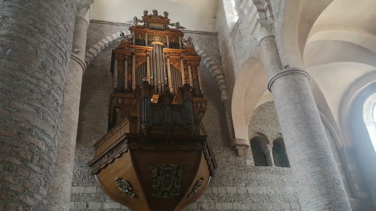 MELODIE ORGUE ABBAYE ST PHILIBERT TOURNUS