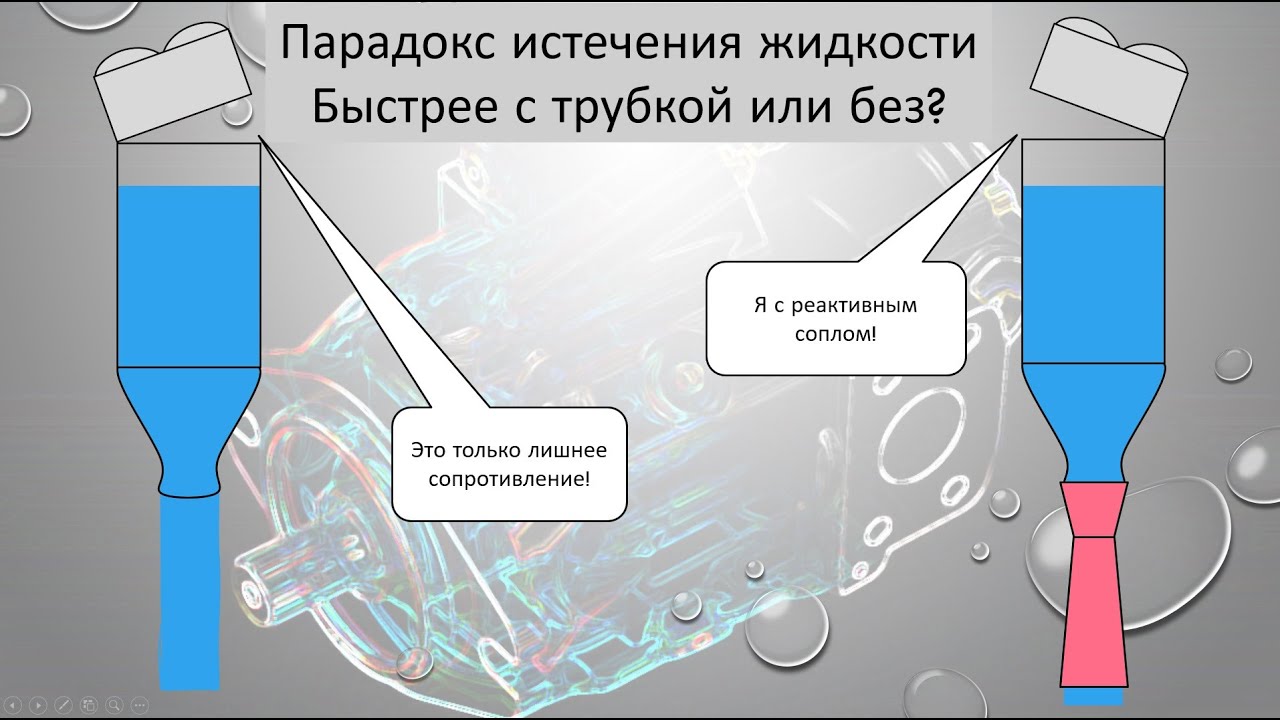 Парадокс истечения жидкости