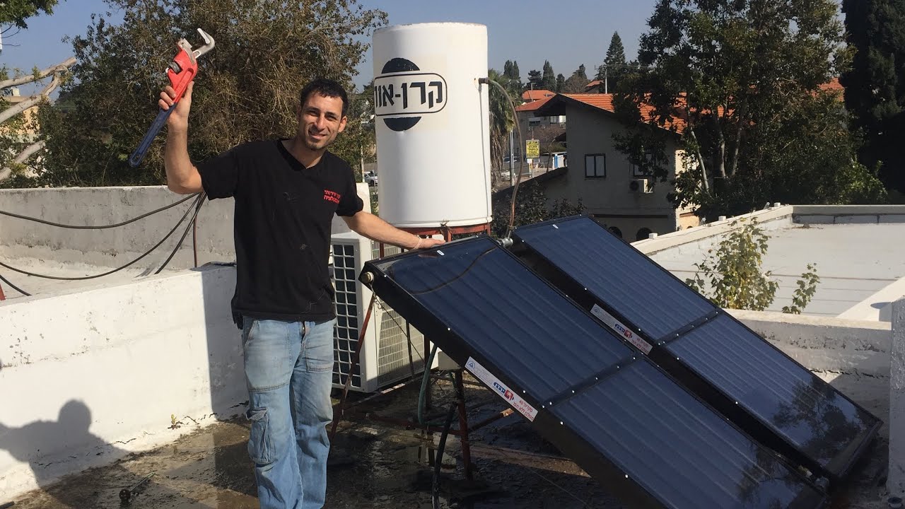 ‏תחזוקה ניקוי ושטיפת קולטים של דוד שמש קובי שרותי אינסטלציה ‏0545349322