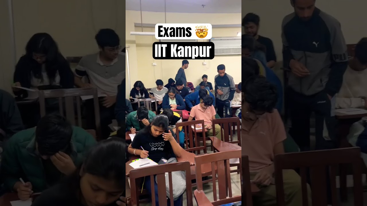 Exam time IIT Kanpur 🤯 #examstress #iitkanpur #dreamiit #viralvideo #trending #study