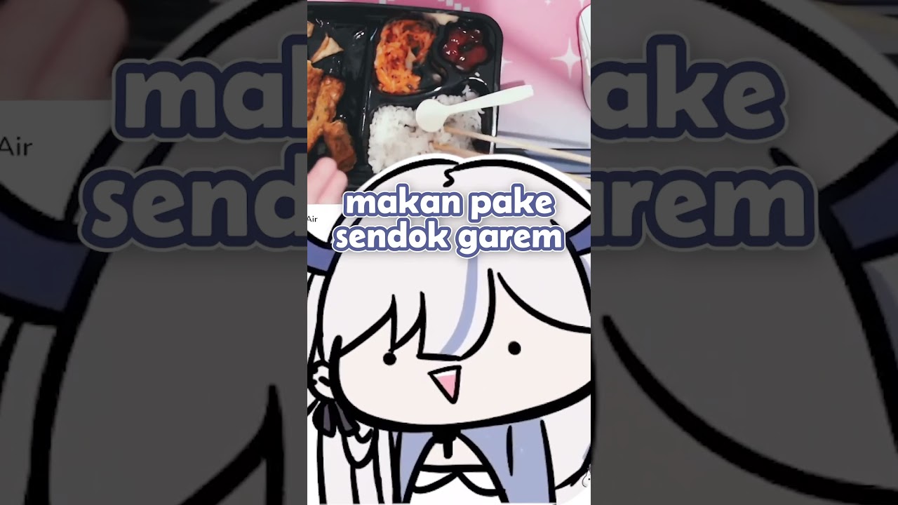 MAKAN NASI PAKE CENTONG #shorts #vtuber