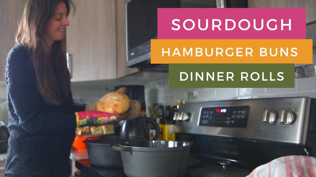 Sourdough Rolls & Hamburger Bun Recipe | Homemade Rolls and Sourdough Buns | Easy Sourdough Baking