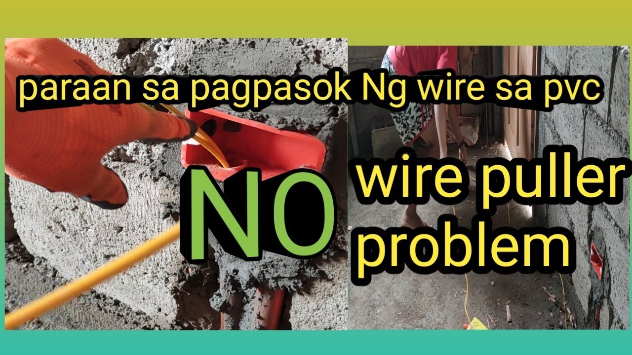 paano magpasok Ng wire sa pvc pipe |nagcarlan project update|