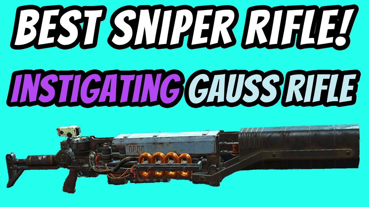 Farming the best SNIPER RIFLE in FALLOUT 4 (Instigating Gauss Rifle) - Live Gameplay