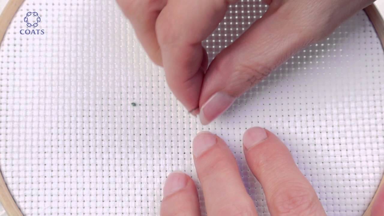 Learn How To Back Stitch on Aida