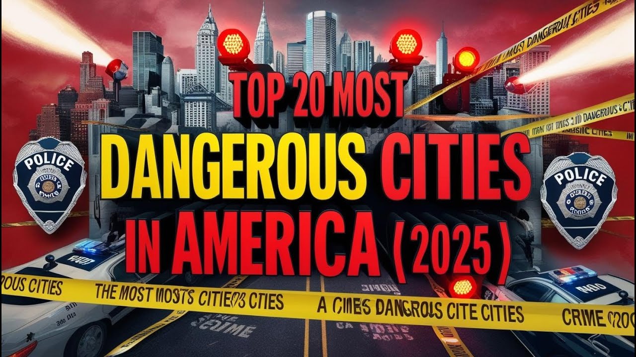 Top 20 Most Dangerous Cities in America 2025 Crime Rates, Safety, & Survival Tips in High-Risk Areas