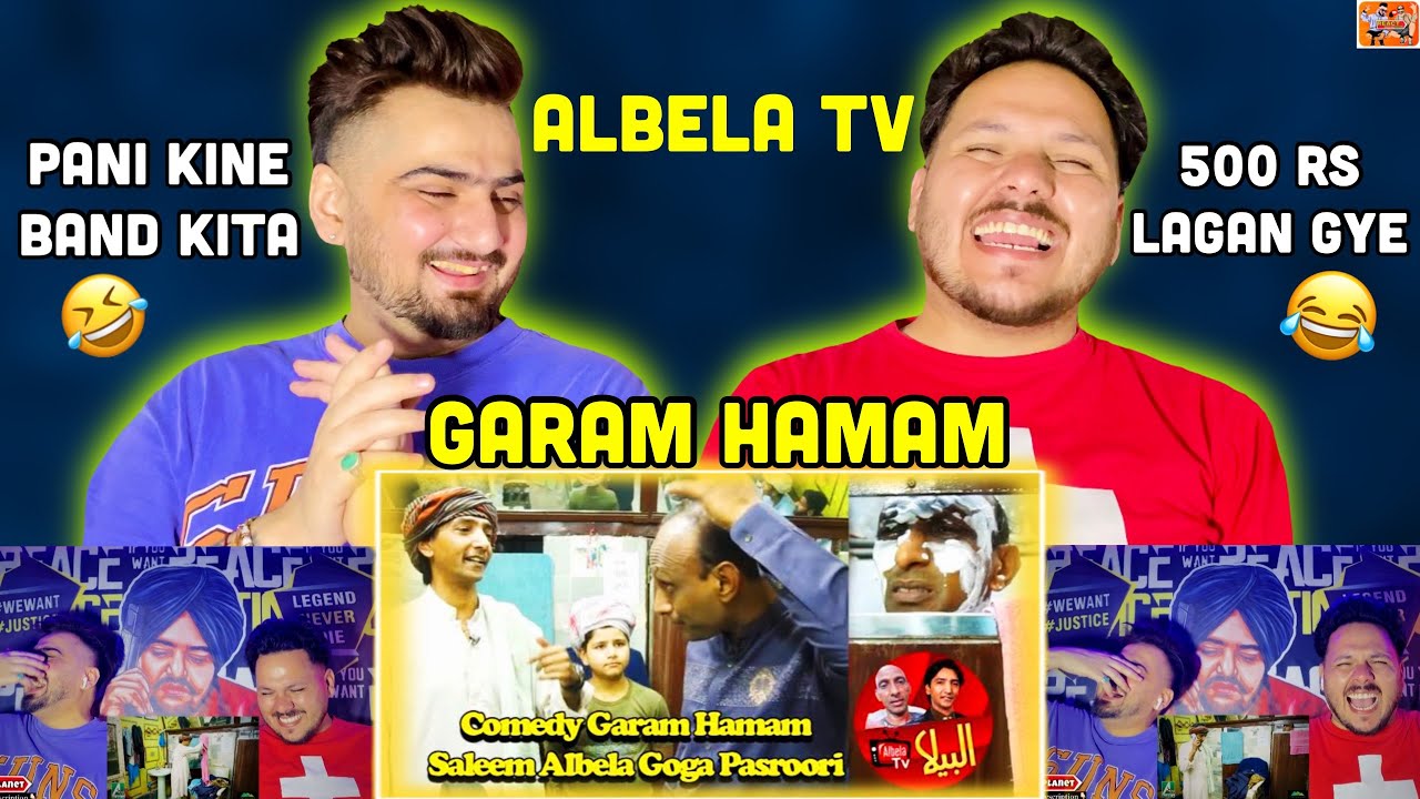 StandUp Comedy at Garam Hamam - Saleem Albela and Goga Pasroori in Action - Albela Tv - @reacthub