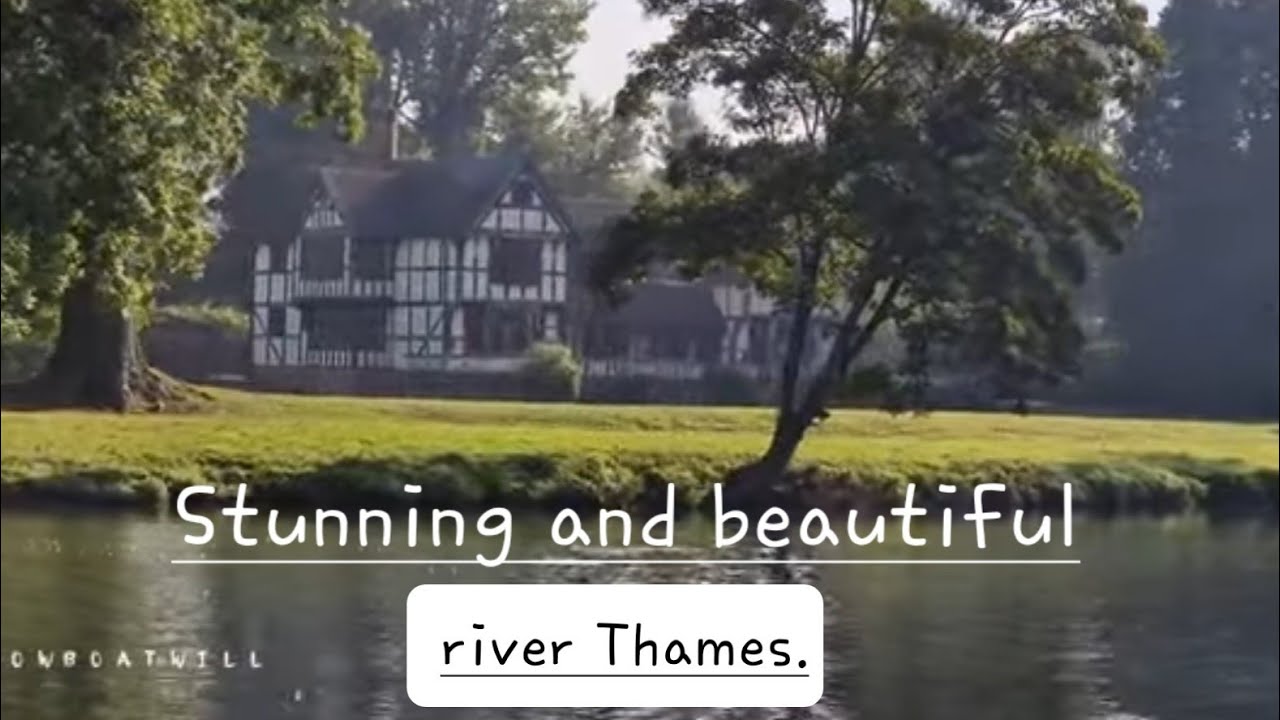 A very beautiful cruise towards Windsor. Narrowboating the river Thames. My journey cont#555