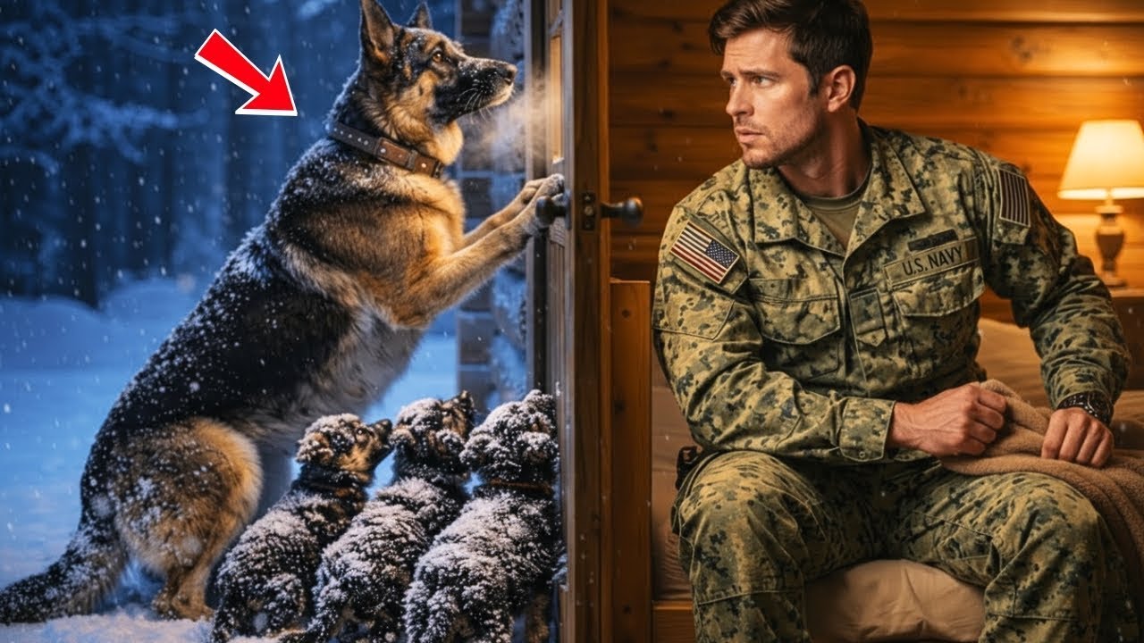 At −15°C, a Mother Dog Led Her Pups to a Door—What a Navy SEAL Did Moved Everyone