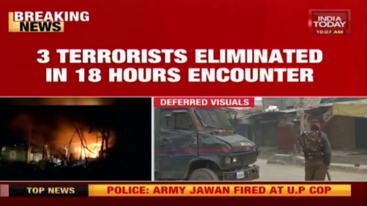 Srinagar Encounter Ends Eliminating 3 Terrorists; Search Operation Underway
