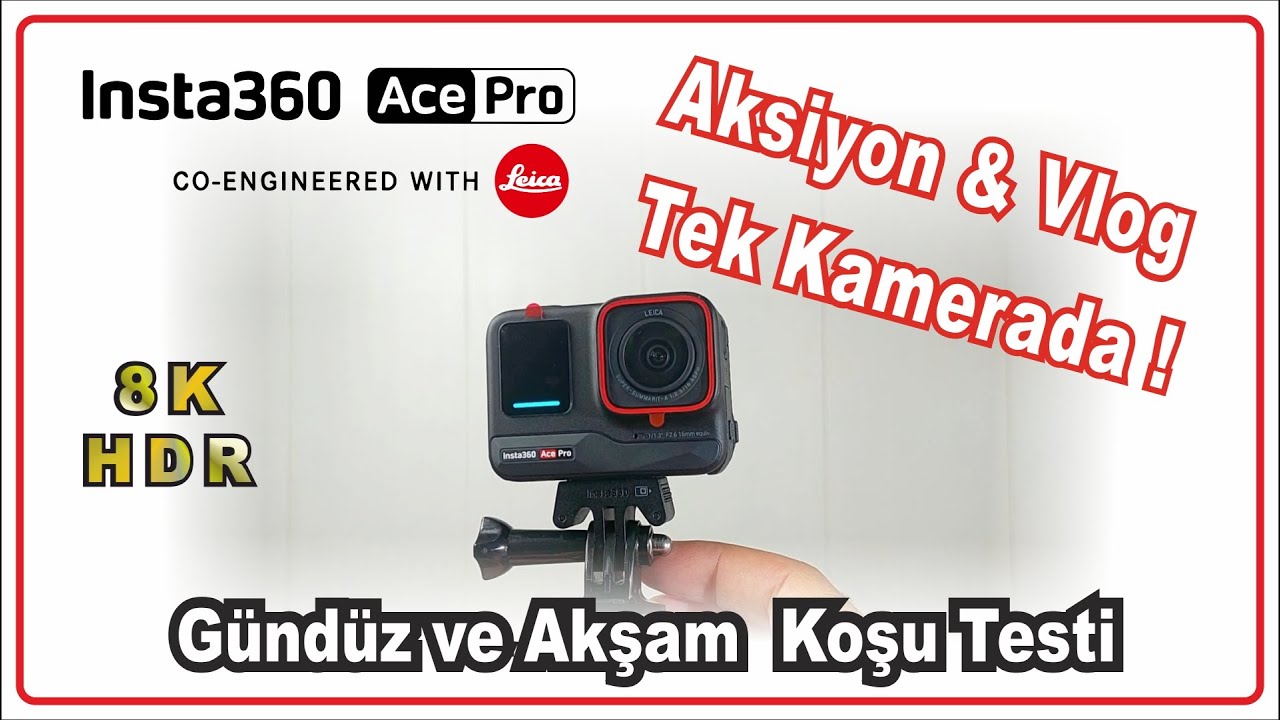 Insta360 Ace Pro  İnceleme ve Koşu Testi -  Insta360 Ace Pro Low Light Test #insta360 #acepro #8k