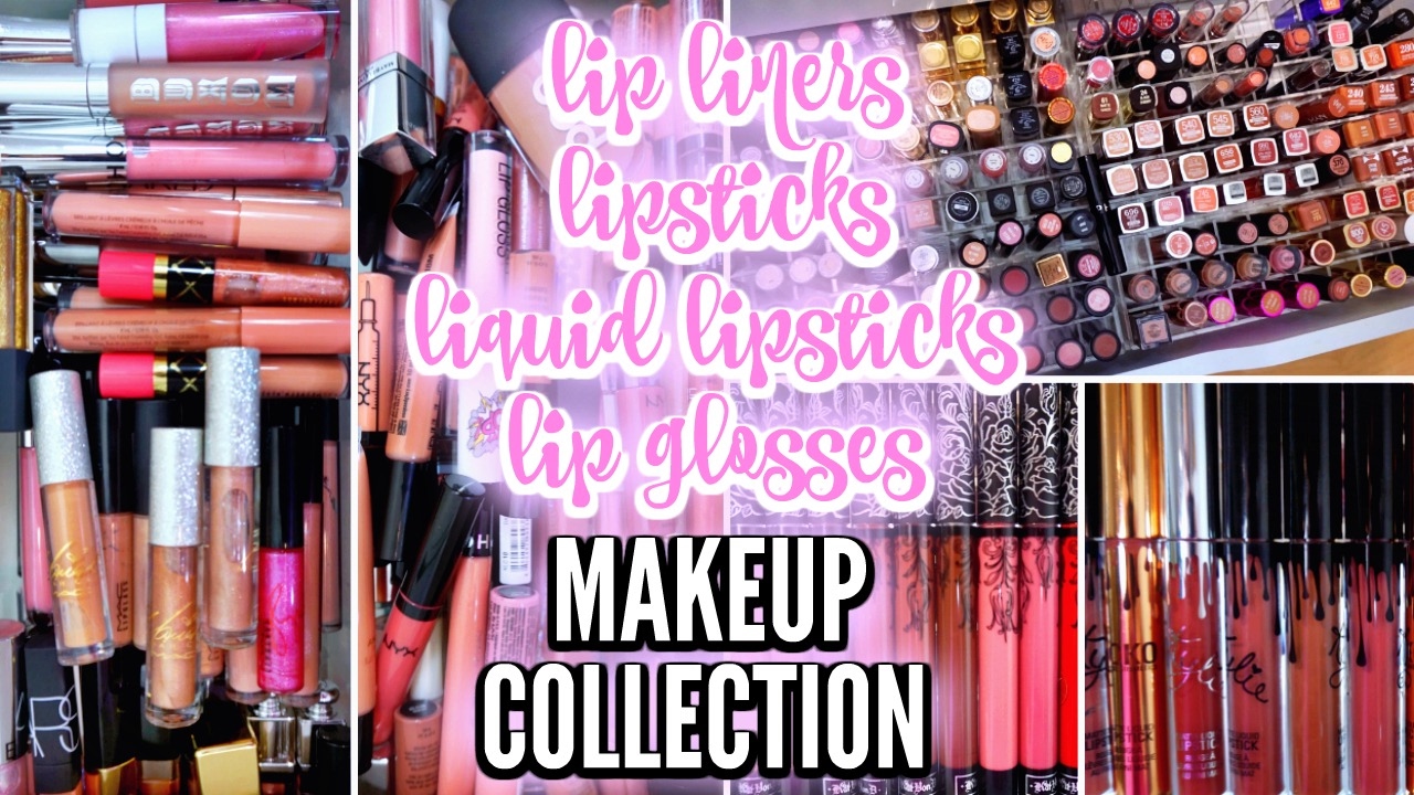 MAKEUP COLLECTION 2017 | Lip Liners, Lipsticks, Liquid Lipsticks & Glosses ♡ Deanna Borocz