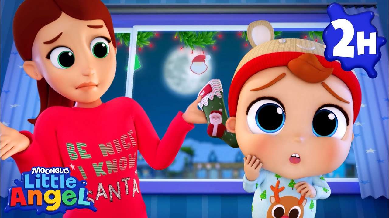 Baby John’s Christmas Eve Adventure! 🎄🌙 | Little Angel | Moonbug Kids Cartoon Adventure
