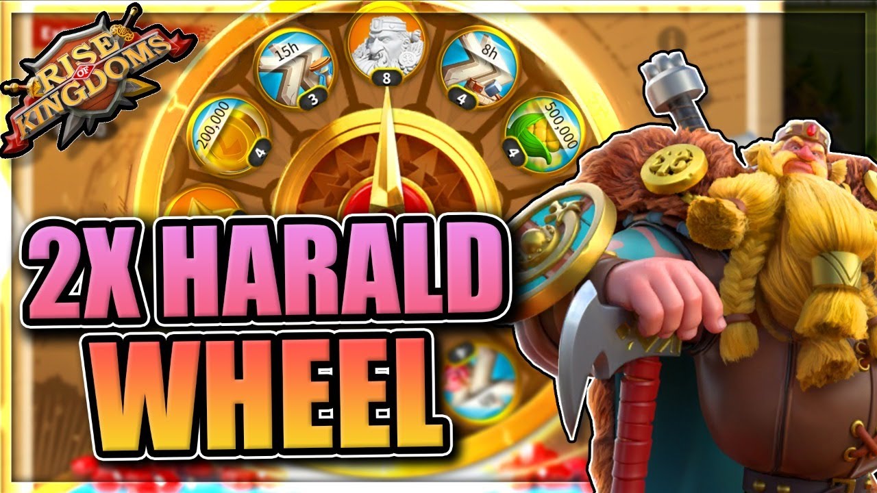 HARALD Sigurdsson 2x Wheel of Fortune [+testing in Rise of Kingdoms]