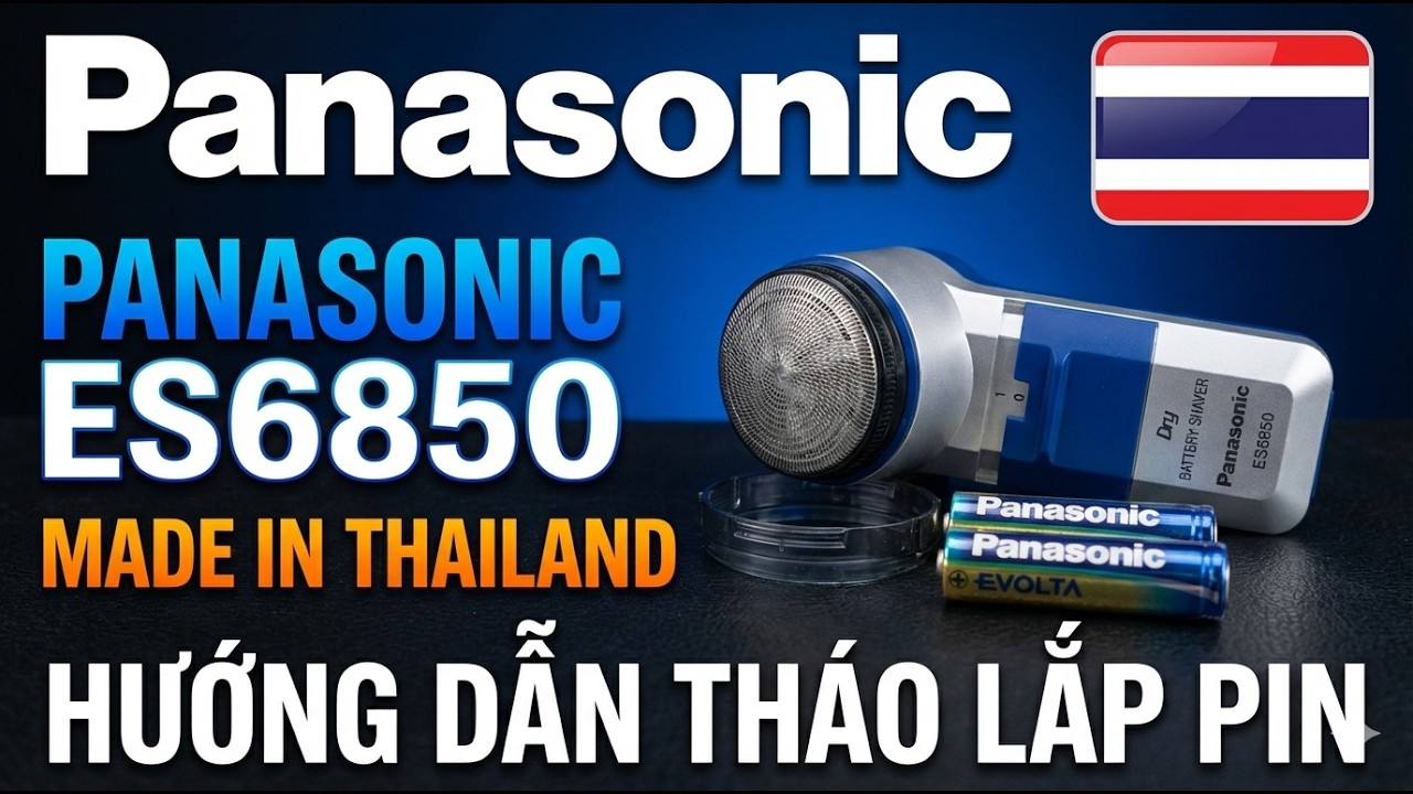 Hường dẫn sử dụng Máy cạo râu Panasonic Made in Thailand 🇹🇭 nhỏ gọn, tiện lợi, hiệu quả Pin bền lâu
