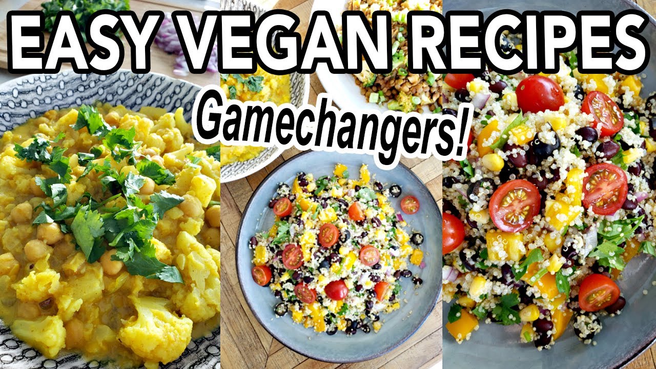 EASY VEGAN RECIPES FOR BEGINNERS (whole foods plant based, oil-free) // The Gamechangers Recipes
