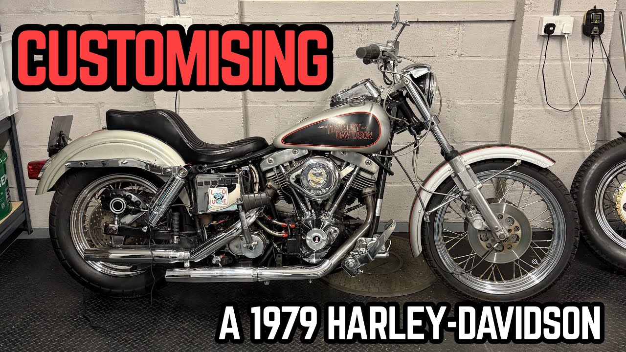 Customising A 1979 Harley-Davidson || New Seat, Suspension & Handlebars.