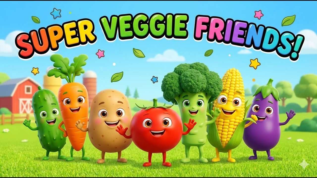 Talking Vegetables | Fun Learning for Kids#kidssong #kidscartoon #funny 