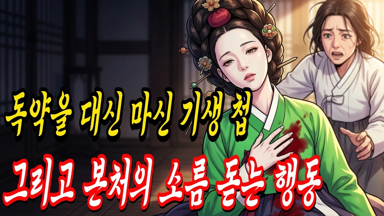 독약을 대신 마신 기생 첩, 그리고 본처의 소름 돋는 행동 I야담I민담I설화I전설I조선야담I옛날이야기I오디오북