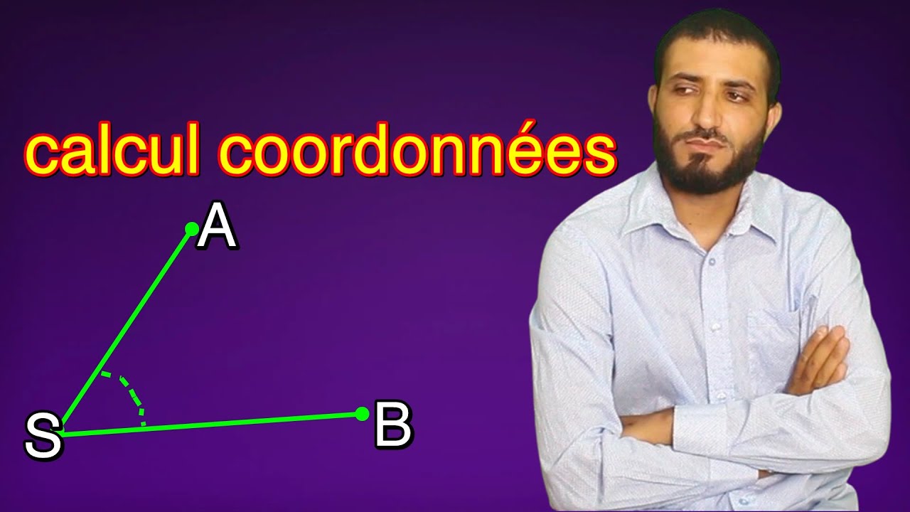 #topographie_btp  calcul coordonnées avec gisement  distance