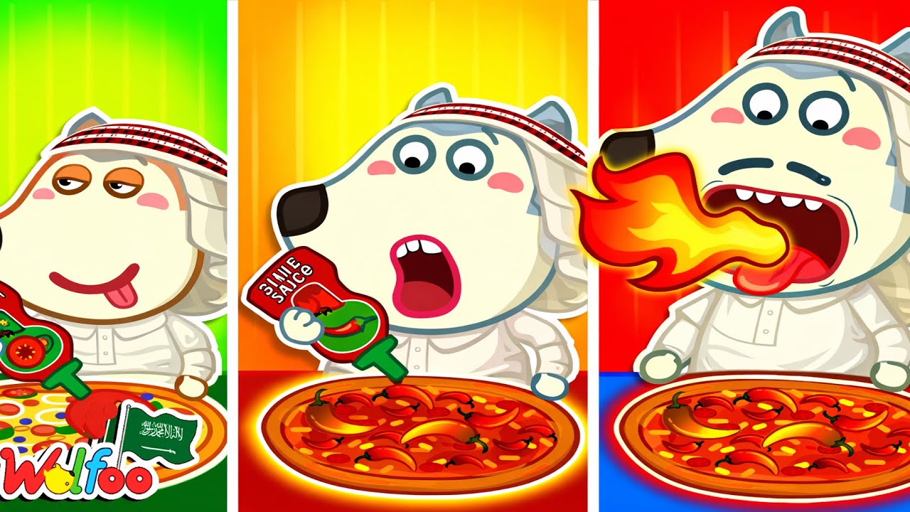 تحدّي بيتزا حامضة 🔥 حارّة 🔥 حارّة جدًا مع وولفو @wolfooinarabic