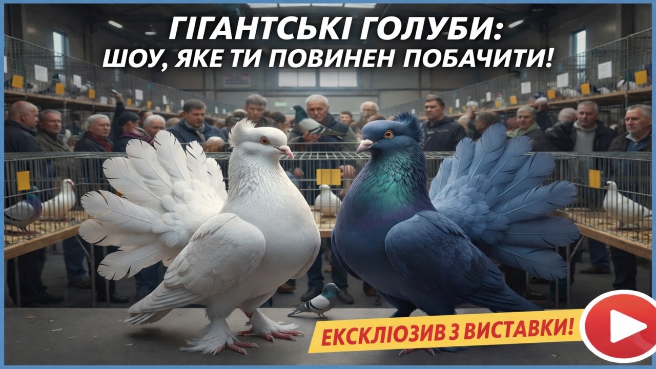 Ці голуби більші за мого кота! Шок-репортаж з виставки.
