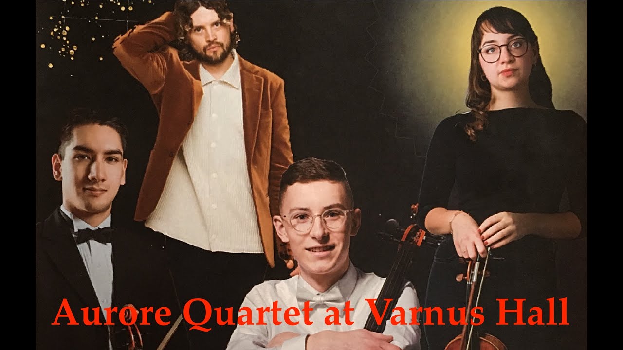 AURORE STRING QUARTET PLAYS AT VARNUS HALL: ANDANTE CANTABILE FROM MOZART'S 