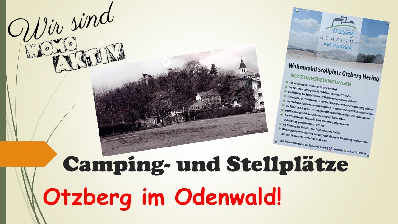 Stellplatz an der Veste  Otzberg Wohnmobil im Odenwald Hessen  Nähe Darmstadt  /Dieburg  #womoaktiv
