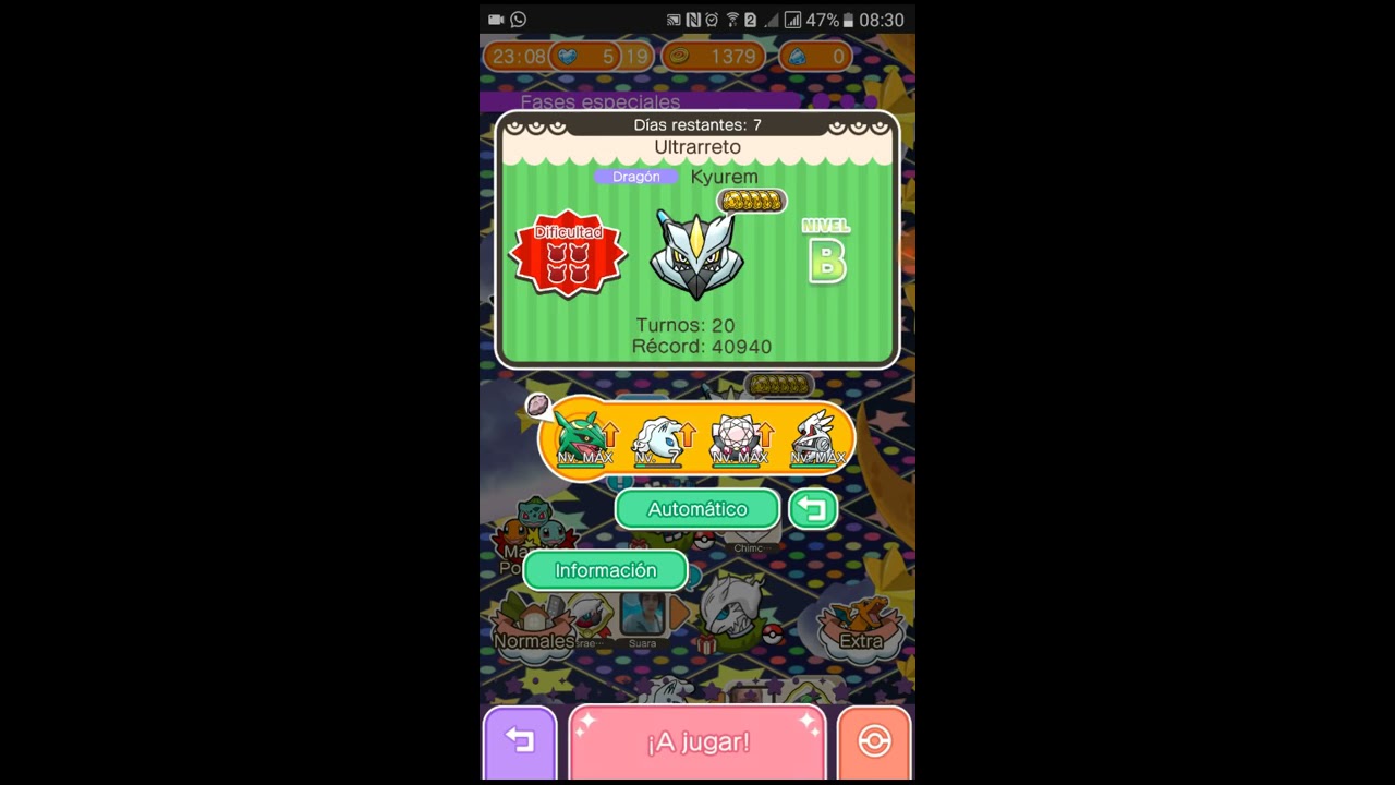 Pokemon Shuffle - Kyurem Negro(Itemless) + Captura