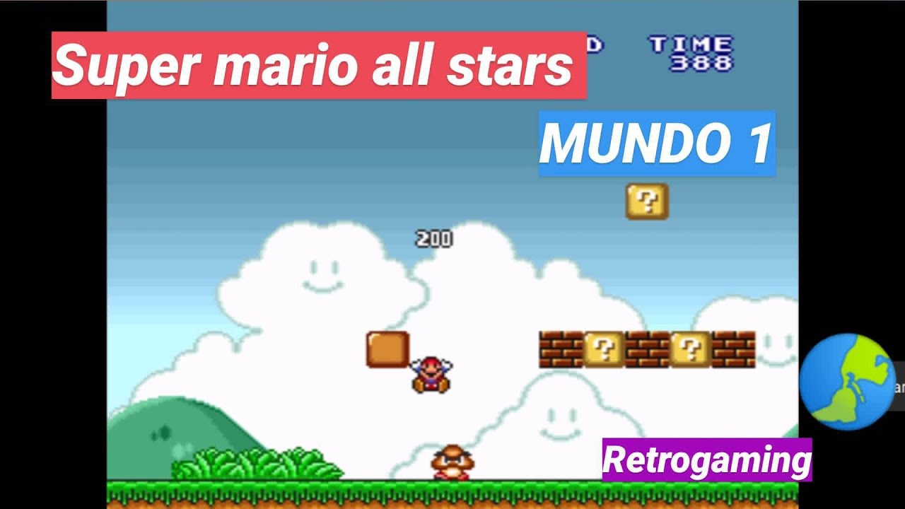 [SNES] SUPER MARIO BROS MUNDO 1 🔥 GAMEPLAY‼️[HD 60FPS]