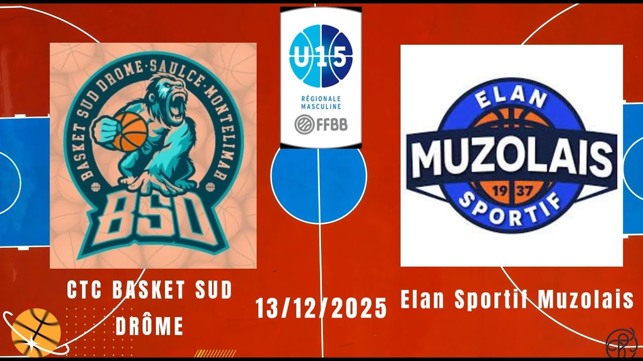 Basket ball U15 R3  CTC sud drome Saulce vs stJean de Muzols 13 12 25