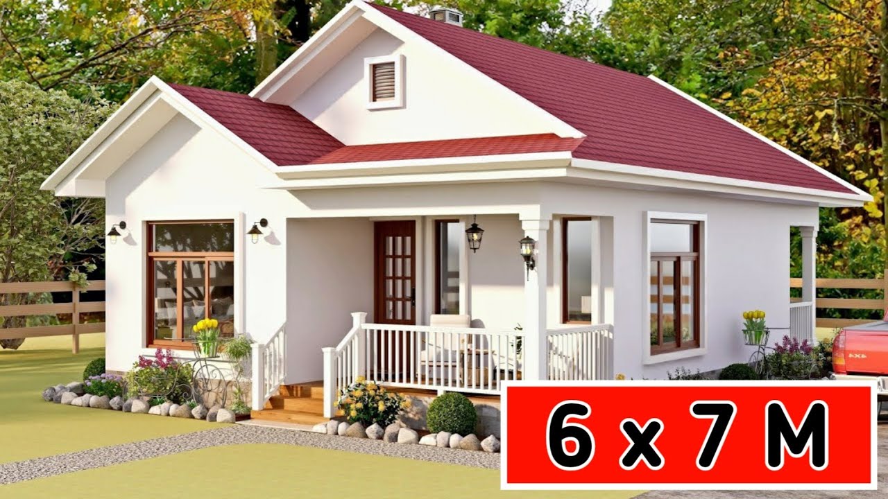 🏡Дизайн небольшого дома 6 х 7 метров, Современные планы небольшого дома😍