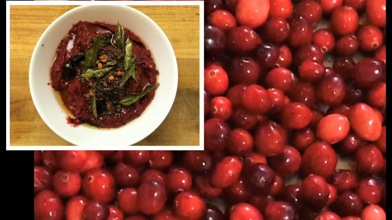 How to make Cranberry chutney (tastes like Gongura chutney)