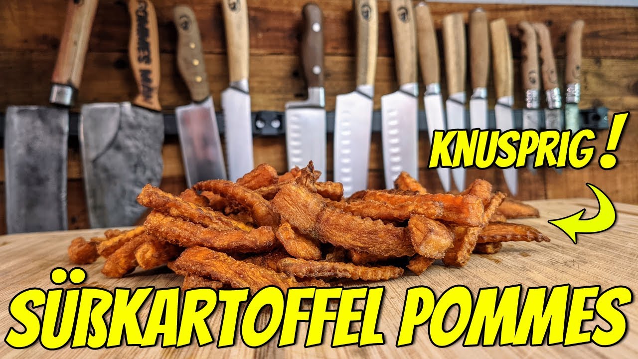 WIE SÜßKARTOFFEL POMMES richtig KNUSPRIG werden!