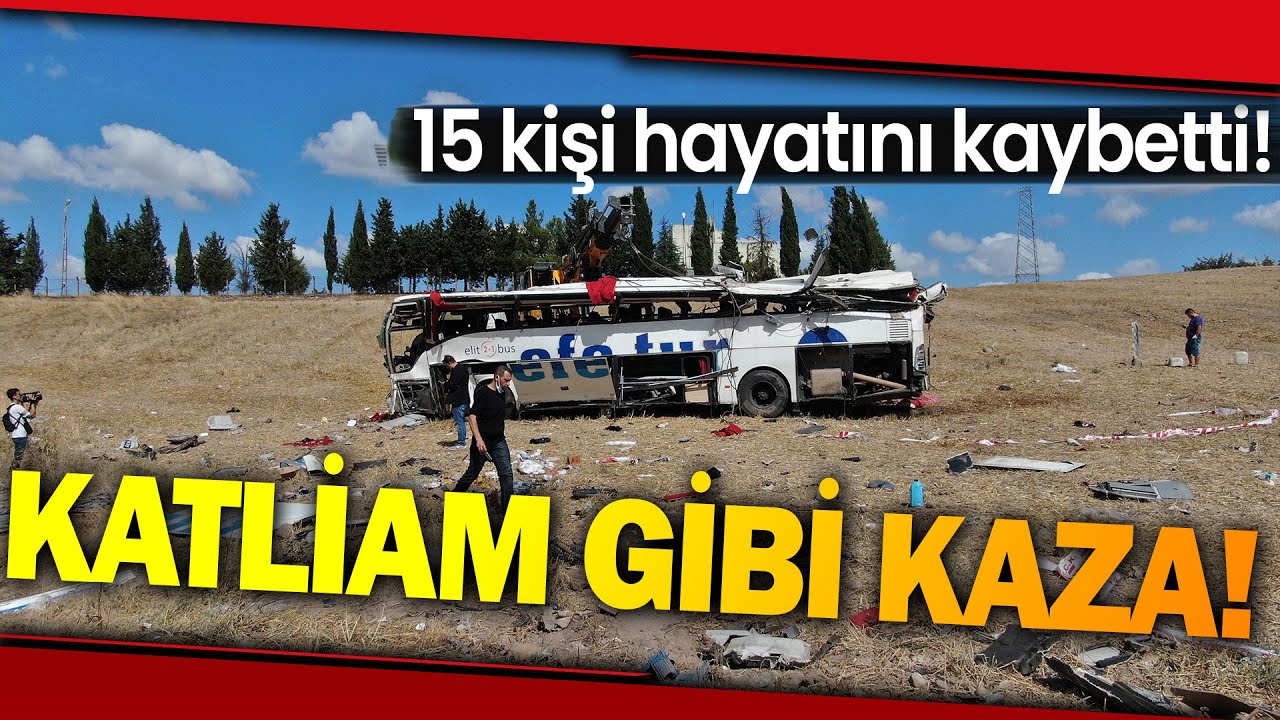 Balıkesir'de Katliam Gibi Kazada 15 Kişi Öldü, 17 de Yaralı Var