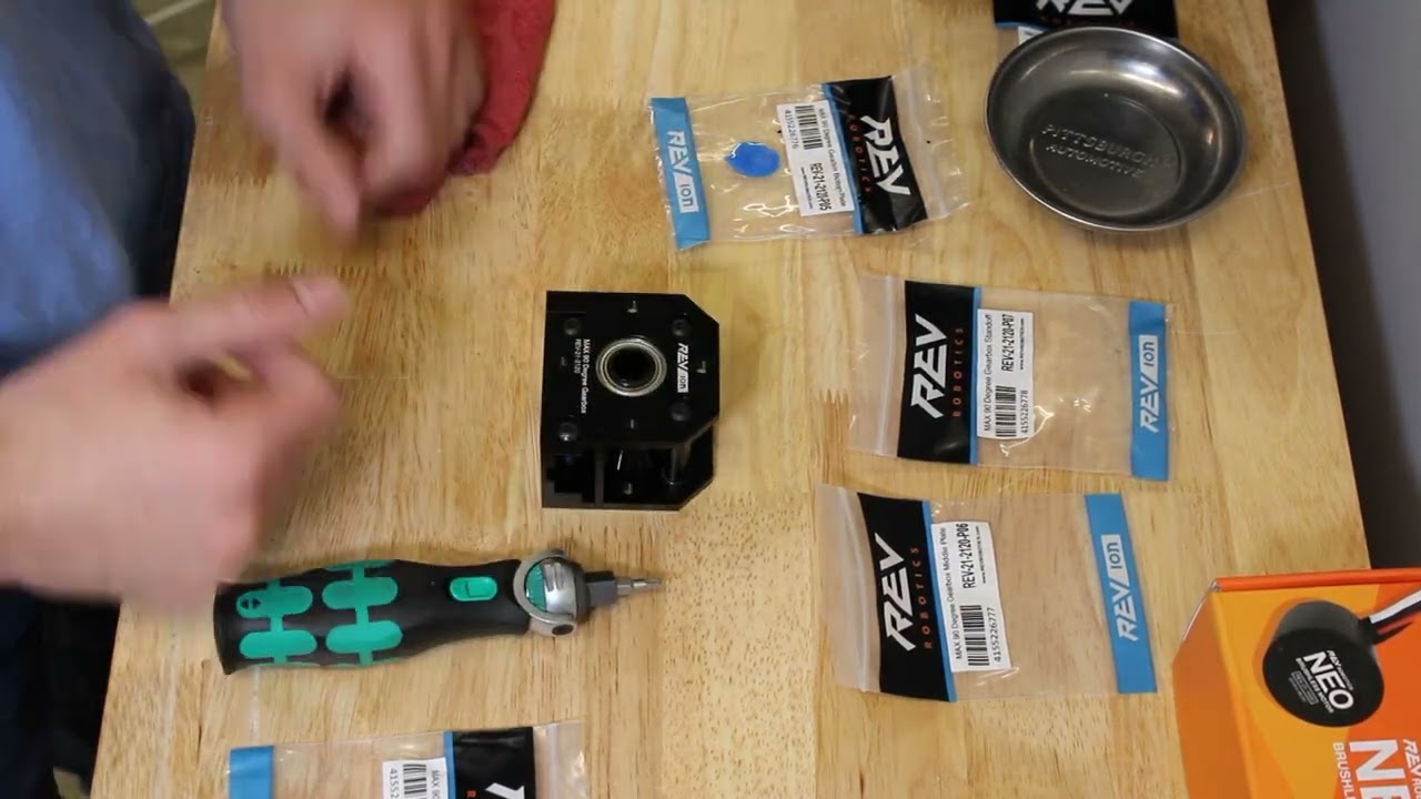 REV Robotics Gearbox assembly