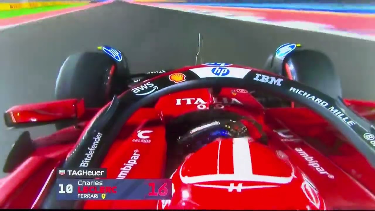 [F1] Onboard Charles Leclerc double spin at Q3 QATAR GP🇶🇦 2025