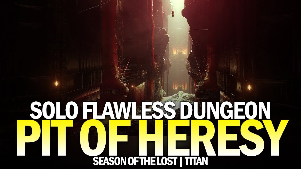 Solo Flawless Pit of Heresy Dungeon in Season of the Lost (Titan) [Destiny 2]