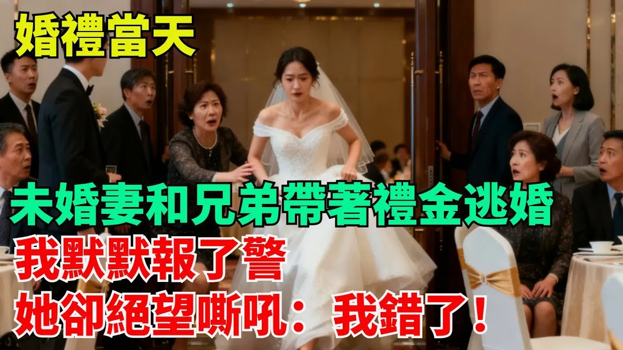婚禮當天，未婚妻和兄弟帶著禮金逃婚，我默默報了警，她卻絕望嘶吼：我錯了！【清風與你】#激情故事#大彬情感#夢雅故事#小說#爽文