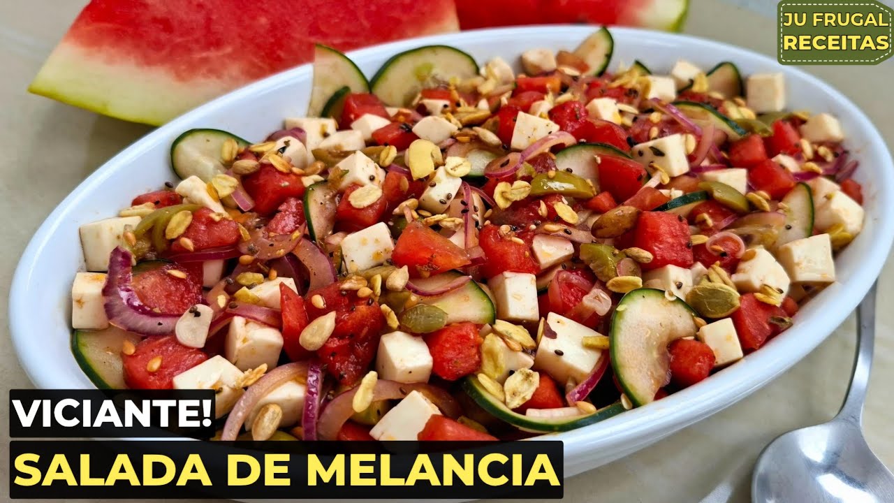 SALADA de MELANCIA Diferente e Simples Super Fácil e Nutritiva