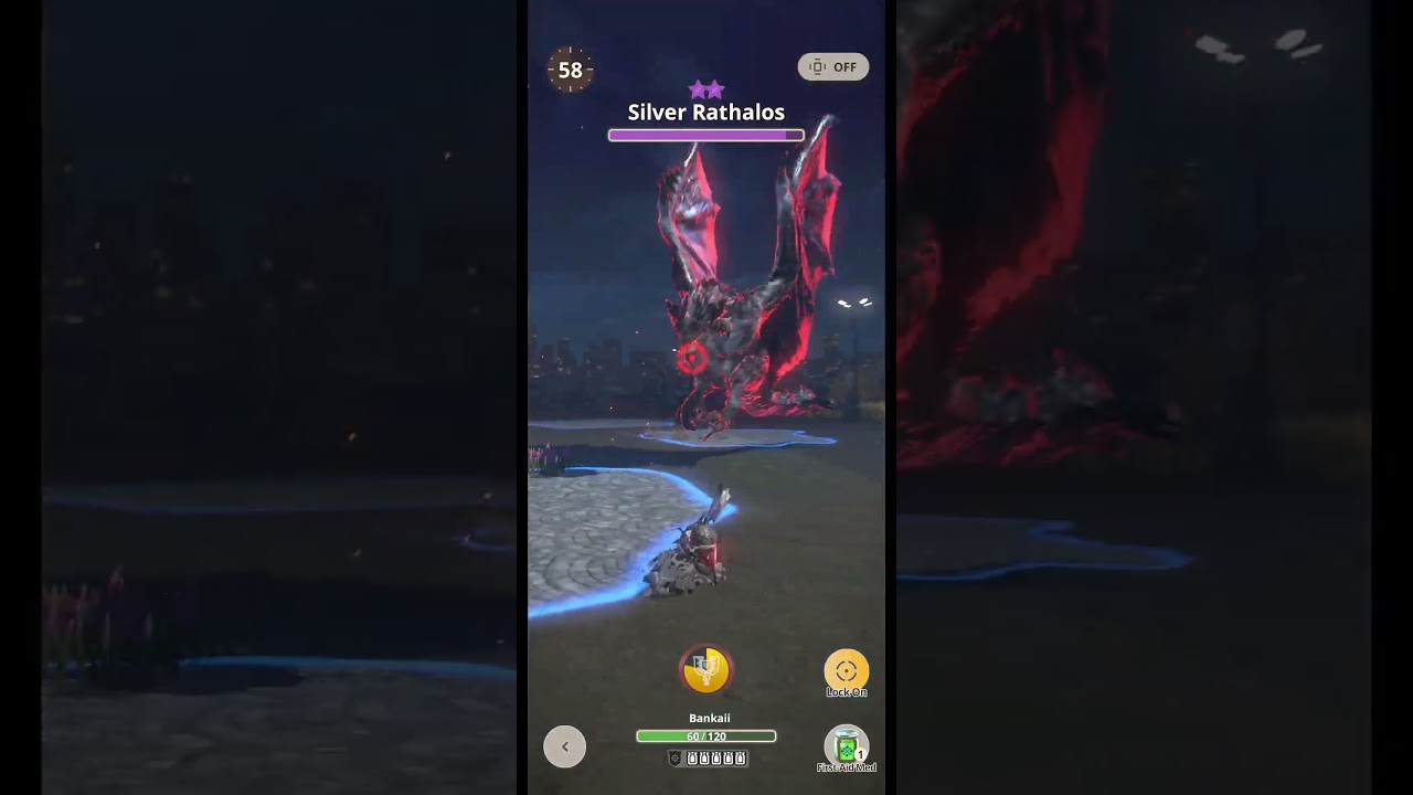 [MHNow]7⭐SilverRathalos vs 💧 ChargeBlade #mhnow #monsterhunter #niantic #capcom #dragon  #gameplay