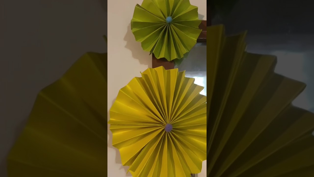 #diy #getcrafty  #getcreative DIY paper fan wall decor | Get Crafty