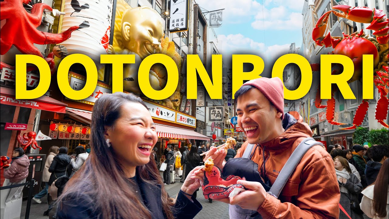 Попробовать ЛУЧШУЮ уличную еду в Dotonbori (гастрономический тур по Осаке, Япония)