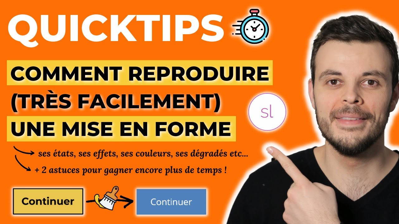 Comment reproduire facilement une mise en forme (bouton, forme, dégradé, etc...) avec Storyline.