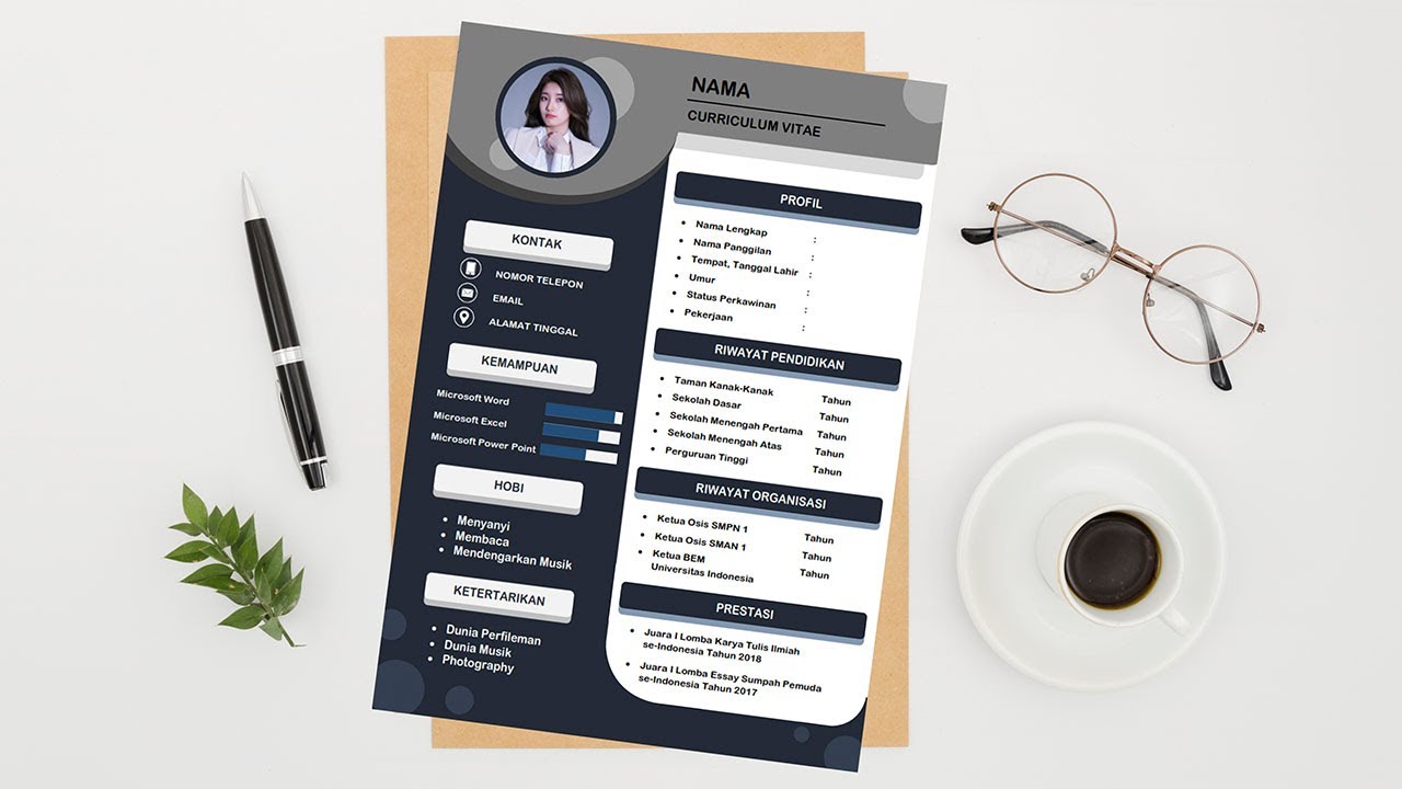 Cara Membuat CV yang Mudah & Menarik di Microsoft Word