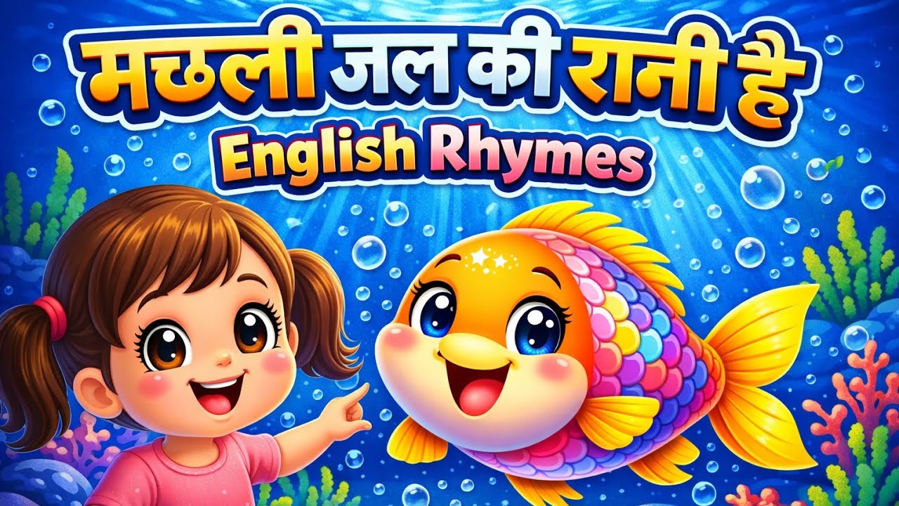 Machli Jal Ki Rani hai - English Rhymes | English baby song | The Fish Is the Queen of Water