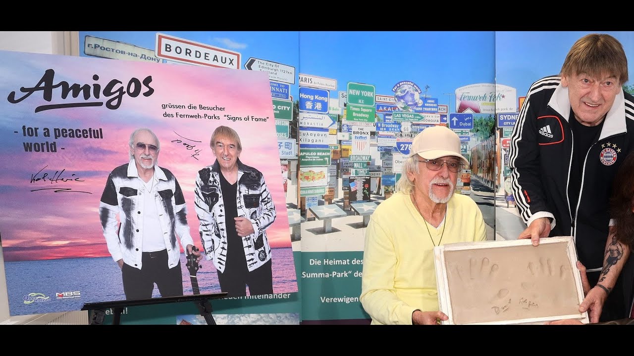 STARS Die AMIGOS und Daniela Alfinito im Signs of Fame des Fernweh Parks HD www fernweh park de