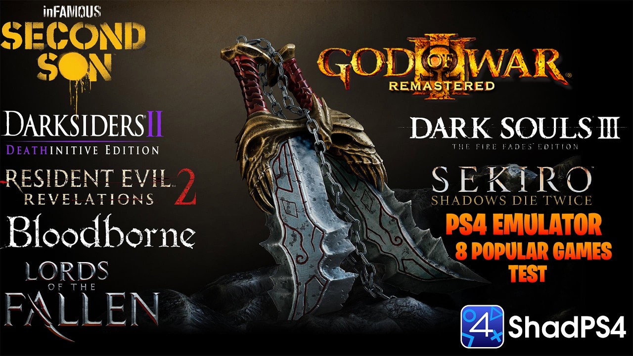 ShadPS4 WIP 0.13.1 Benchmark | Testing 8 Popular PS4 Games on PC