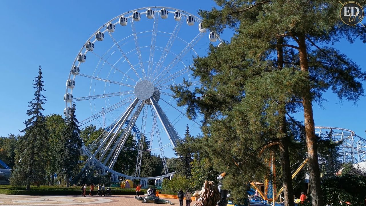 КОЛЕСО ОБОЗРЕНИЯ на «Диво-острове» в СПб – КАК ВЫГЛЯДИТ аттракцион, демонстрация от первого лица