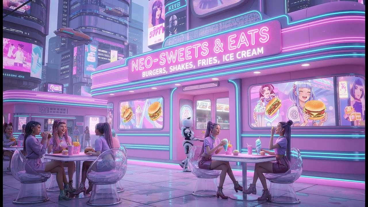 Dreamy Cyberpunk Pomodoro 💗🌷 | 2-Hour Focus in a Safe Space
